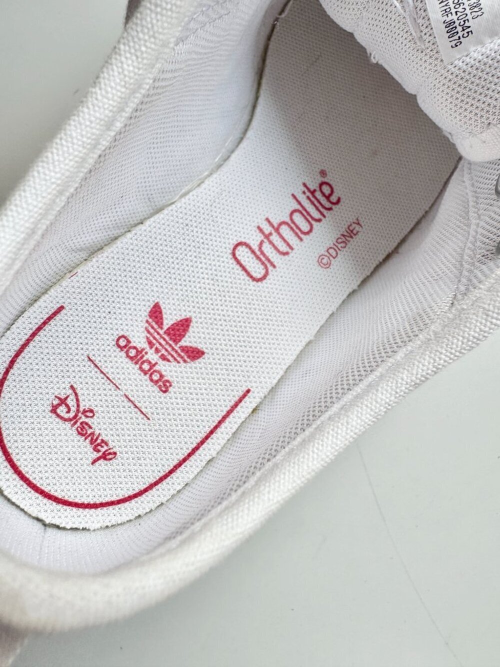 Kids' ADIDAS x DISNEY Nizza Goofy White Canvas Low Top Sneakers, Size 13 - Picture 14 of 15